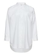 Kcl Shirt Tops Shirts Long-sleeved White Kaffe Curve