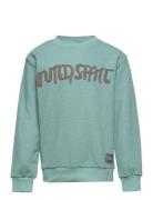Sgkonrad Structure Sweatshirt Tops Sweatshirts & Hoodies Sweatshirts Blue Soft Gallery