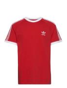 3-Stripes Tee Sport T-Kortærmet Skjorte Red Adidas Originals