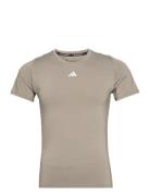 Tf Tee Sport T-Kortærmet Skjorte Grey Adidas Performance