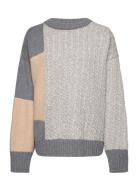 Patch Sweater Tops Knitwear Jumpers Grey The Knotty S
