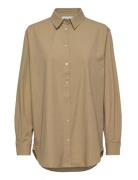 Afternoon Shirt Tops Shirts Long-sleeved Brown H2O Fagerholt