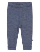 Legging, Denim Melange Drop Needle, Merino Wool Bottoms Leggings Blue Smallstuff