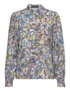 Slchrishell Shirt Ls Tops Shirts Long-sleeved Multi/patterned Soaked In Luxury