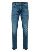 Slh175-Slimleon 31601 M.blue Soft Noos Bottoms Jeans Slim Blue Selected Homme