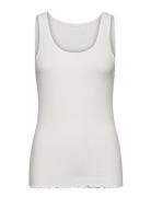 Candacekb Tank Top Tops T-shirts & Tops Sleeveless White Karen By Simonsen