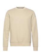 Micro Logo Repreve Sweatshirt Tops Sweatshirts & Hoodies Sweatshirts Cream Calvin Klein