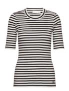Dagnaiw Striped T-Shirt Tops T-shirts & Tops Short-sleeved Multi/patterned InWear
