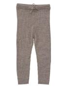 Merino Classic Rib Leggings W. Drawstrings Bottoms Leggings Grey Copenhagen Colors