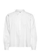 Org Co Solid Raglan Shirt Ls Tops Shirts Long-sleeved White Tommy Hilfiger