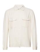 Onskari Ls Shirt Visc Lin 0075 Cs Tops Shirts Casual White ONLY & SONS