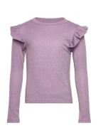 Tnfarah L_S Tee Tops T-shirts Long-sleeved T-Skjorte Purple The New