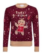 Cute Cookie Woman Tops Knitwear Pullovers Multi/patterned Christmas Sweats