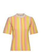 Rodebjer Modulo Stripe Tops Knitwear Jumpers Yellow RODEBJER