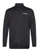 Terrex Multi Half-Zip Long-Sleeve Top Sport Sweatshirts & Hoodies Sweatshirts Black Adidas Terrex