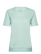 W Mt Tee Sport T-shirts & Tops Short-sleeved Green Adidas Terrex