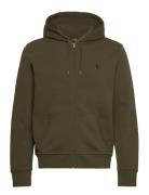 30/1 Double Knt Cvc-Lsl-Knt Tops Sweatshirts & Hoodies Hoodies Khaki Green Polo Ralph Lauren