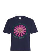 Farm Gfx Tee Sport T-shirts & Tops Short-sleeved Navy Adidas Sportswear