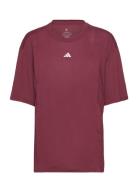Tr-Es Mat T Sport T-shirts & Tops Short-sleeved Burgundy Adidas Performance