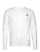 Mel Long Sleeve Gots Tops T-Langærmet Skjorte White Double A By Wood Wood