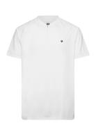 Ace Performance Zip Polo Sport T-Kortærmet Skjorte White Björn Borg