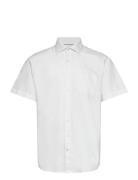 Bs Julius Modern Fit Shirt Tops Shirts Short-sleeved White Bruun & Stengade