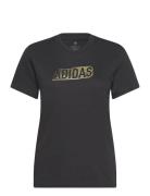 W Brand Love Q4 Sport T-shirts & Tops Short-sleeved Black Adidas Sportswear