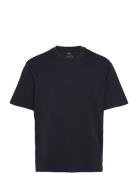 Breathable Cotton T-Shirt Tops T-Kortærmet Skjorte Navy Mango