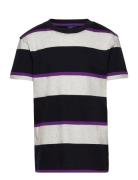 Relaxed Striped T-Shirt Tops T-Kortærmet Skjorte Black GANT