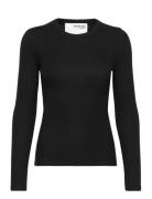 Slfdianna Ls O-Neck Top Noos Tops T-shirts & Tops Long-sleeved Black Selected Femme