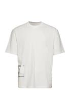 Nigel Boxy Peak Print Ss Tops T-Kortærmet Skjorte White Gabba
