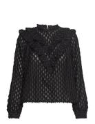 Slconstantine Blouse Ls Tops Blouses Long-sleeved Black Soaked In Luxury