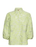 Sp Magana Puff Shirt Tops Shirts Long-sleeved Green MOS MOSH