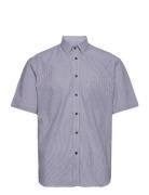 Regular Fit Men Shirt Tops Shirts Short-sleeved Blue Bosweel Shirts Est. 1937