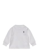 Cotton Jersey Long-Sleeve Tee Tops Sweatshirts & Hoodies Sweatshirts White Ralph Lauren Baby