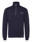 Toulon Half-Zip Sweatshirt Tops Sweatshirts & Hoodies Sweatshirts Navy Les Deux