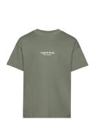 Jorvesterbro Tee Ss Crew Neck Noos Jnr Tops T-Kortærmet Skjorte Khaki Green Jack & J S