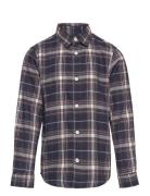 Jorjoshua Check Shirt Ls Jnr Tops Shirts Long-sleeved Shirts Navy Jack & J S