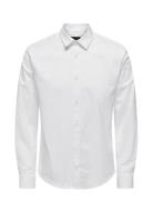 Onsandy Slim Easy Iron Poplin Shirt Noos Tops Shirts Casual White ONLY & SONS