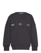 Printed Sweatshirt Tops Sweatshirts & Hoodies Sweatshirts Navy Tom Tailor