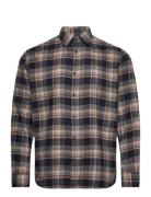 Slhregowen-Flannel Shirt Ls Check Tops Shirts Casual Black Selected Homme