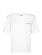 Lavina Tops T-shirts & Tops Short-sleeved White Stella Nova