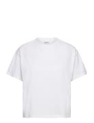 Boxy T-Shirt Sport T-shirts & Tops Short-sleeved White AIM'N