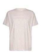 Responsibility T-Shirt Gots Tops T-shirts & Tops Short-sleeved Cream Basic Apparel