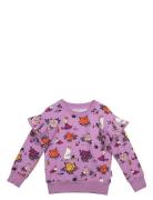 Roses Sweatshirt Tops Sweatshirts & Hoodies Sweatshirts Purple Martinex