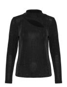 Dentonmw Hole Blouse Tops Blouses Long-sleeved Black My Essential Wardrobe