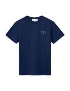 Popincourt Bistrot/ Gots Tops T-shirts & Tops Short-sleeved Navy Maison Labiche Paris