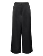 Slftasja Hw Extra Wide Pant Bottoms Trousers Wide Leg Black Selected Femme