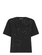 Cmmuse-Tee Tops T-shirts & Tops Short-sleeved Black Copenhagen Muse