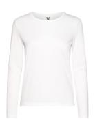 Moa Long Sleeve Gots Tops T-shirts & Tops Long-sleeved White Double A By Wood Wood